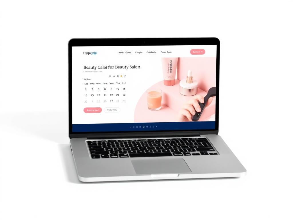 Elegancka strona z rezerwacją online